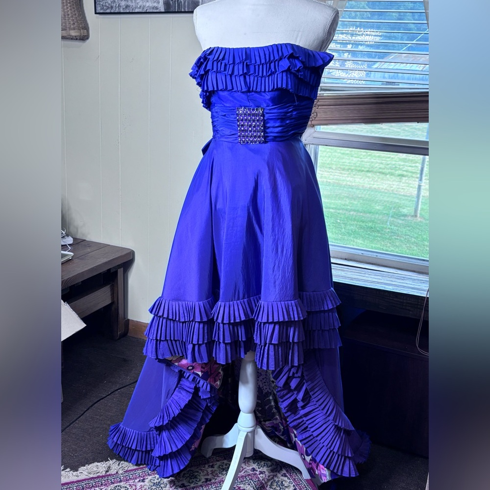 Partytime Purple and White Dress